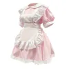 Ensemble jupe en dentelle rose Princ Dr, Costumes de Cosplay de fête de carnaval, uniforme de demoiselle d'honneur mignon, Anime japonais Lolita Bunny Dr 56EK #