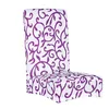 Chair Covers Super Fit Stretch Removable Washable Short Dining Seat Cover Protector Slipcover For El / Room Ceremony (Print