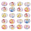 Pierres tombales 12 pcs/lot princesse fête faveurs anneaux acrylique cristal enfant filles bagues bébé fête décoration cadeaux fournitures