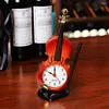 Orologi da tavolo Simulazione Violino Moda creativa Semplice sveglia Forma Strumento musicale Cartone animato Desktop Soggiorno Ornamenti Plastica