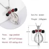 CLUCI 925 mignon souris en forme de breloques pour les femmes collier 925 en argent Sterling perle Cage pendentif médaillon SC049SB156W