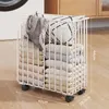 Torby na pranie minimalistyczny szew łazienkowy Zestaw domowy pasek koło mobilne koszyki do przechowywania toalety