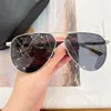 Okulary przeciwsłoneczne Najwyższej klasy modny tytanowy podwójny most pilotek Styl Mężczyźni Kobiety Mode