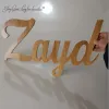 Miniatures Personalized Wooden Name Signs,Custom Children Name Wall Decor Color Wooden Letters, Wall Wooden Names