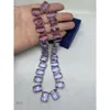 Swarovskis Jewelry Necklace Austrian Amethyst Millenia Necklace with Square Diamond Candy Frozen Strap Neckchain