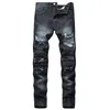 Heren Lente En Zomer Casual Gescheurde Jeans Rechte Pijpen Fi Broek Jean Glitter Jongen 10 Q4av#