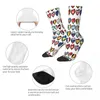 Herrstrumpor Eurovision Song Contest Hearts Male Mens Women Winter Stockings Polyester