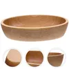 Dinnerware Sets Wedding Boat Shaped Wooden Fruit Plate Child Table Decor Serving Bowl Tray