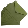 Cadeau cadeau enveloppe de carte postale rétro 120g épais style occidental triangle de mariage de mariage (herbe verte calme) 40pcs cartes d'anniversaire