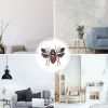 Pegatinas de pared de escarabajo, adorno de pared de escarabajo colorido de acero inoxidable, figura en miniatura de animal colgante en 3D para decoración del hogar y la granja
