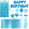 Gravestones 1st Happy Birthday Sier Blue Foil Number Balloons First Baby Boy Girl Party Decorations My 1 One Year Ballons Supplies Globos