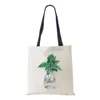Opbergtassen Mode Dames Tote Bag Milieuvriendelijke opvouwbare herbruikbare shopper Bloemen Dubbelzijdig bedrukt College boekentas