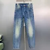 Neue Männer Jeans High-End-Retro Nostalgie Gerade Bein Männer Hosen Mi Casual Slim-Fit Versi Busin Stretch Denim Hosen O2Vw #