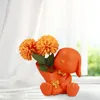 Vases Unique Flower Decorative Figurine Statue Resin Crafts Modern Vase Arrangement For Desktop