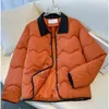 Outono inverno feminino gola boneca quente parka jaquetas y2k 2024 novo oversize bolso butt outwear senhoras zíper solto cott casaco c6kr #