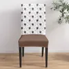 Cadeira cobre grãos de café textura branca capa conjunto cozinha estiramento spandex assento slipcover casa sala de jantar