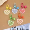 Sleutelhangers Love Bell Autosleutelhanger Hanger Fris Acryl Chequetas Hangende Accessoires Paar