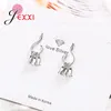 Dangle Oorbellen Collectie Uniek Ontwerp 925 Sterling Zilver Naald Leuke Vishaak Vorm Drop Voor Vrouwen Meisjes Geschenken