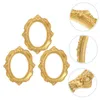 Frames Mini Po Frame Display Gold Picture Decoration Decorative Prop Family Vintage Golden Bulk For