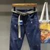 Homme Cowboy Pantalon Broderie Jeans Pour Hommes Recadrée Sarouel Automne Vêtements Denim Plus Taille 90s Streetwear Tendance 2023 Rétro y1h9 #