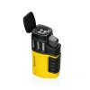 صناديق السيجار Torch Lighter 4 Torch Jet Flame يمكن إعادة ملؤها مع أداة إكسسوارات التدخين لكمة لتدخين الغاز المحمول ولاعة