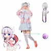 Kanna Kamui cosplay anime Miss Kobayis Drag Maid Cosplay Cosplay Kanna Kamuy Rola Plaga Dr Wig Full Set Anime Stroje Q7do#