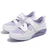 Casual Shoes Mesh Sandals Summer Air Cushion Women Bekväm damplattform Sneakers ihåliga vulkaniserade 2024