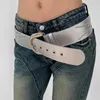 Ceintures F42F Cowgirl Taille pour Jeans Ceinture cloutée Punk Girls Street Impressionnant Stage Dance