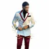 stilig dubbelbröst formella män kostymer kostym homme prom terno masculino brudgum blazer bröllop 2 st jacka+byxor w4qf#