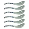 Spoons 6 Pcs Anti Ceramic Blue And White Spoon Ice Cream Rice Restaurant Mixing Soup Melamine Kitchen Stirring