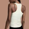 Lu Align Shirts T-shirt d'été T-shirt femme Senknit Anti-bactérien Déodorant pour femme Gilet de sport Haute élasticité Séchage rapide Entraînement Course Yoga Débardeur Lemon Sports 2024