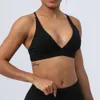 Lu Align recommande Tanks INS Star Blogger Soutien-gorge de sport à grand col en V pour yoga, bretelles croisées, course à pied, fitness, soutien-gorge de sport pour femmes Lemon Sports 2024