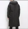 M-5XL Neue Winter Chinesischen Stil Cott Mantel Lg Verdicken Mantel männer Fi Retro Platte Butts Cott Schwarz Mit Kapuze Jacke Parkas S8B4 #