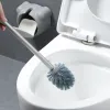 Borstar kreativa långhandtag toalettborste multifunktion vägg hängande söta björn rengöringsverktyg badrum ingen återvändsgränd rena tillbehör