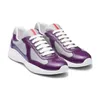 Célèbre Prads Baskets Tissu America Cup Tennis Casual Chaussures Amour Nylon Dhgates Mesh Couture Athlétique À Lacets Tissu En Cuir Véritable Doux Praaddas Formateurs