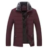 Dikke jas gewatteerd Busin Cott Warm Parka Winter mannen Casual mannelijke klassieke windjack LG Fleece gevoerde gevoerde vachtkleding W2GE#