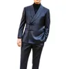 fi Men Suits Slim Fit Black Shawl Lapel Single Breasted Satin Male Suit Party Prom Casual Wedding Tuxedo 2 Piece Set 2023 d8Ov#