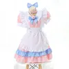 anilv Anime Lolita Ragazza Cameriera Serie Pigiama Costume da bagno Costume da donna Carto Carino Kawaii Studente Rosa Blu Lingerie Set Cosplay o48h #