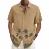 Chemise d'été pour hommes Hawaii Chemises surdimensionnées à manches courtes Tops Camisas Masculinos Original Spring New Fi Vêtements XL j2wk #