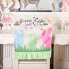 Pokrywa krzesełka Cover Cover spódnica wielkanocna dekoracje lasu leśna impreza domowa produkty tekstylne kolorowy kolor