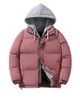 Inverno novo cott-acolchoado masculino fi baggy pão usar falso dois casacos com capuz de alta qualidade grosso m para baixo jaqueta tamanho 4xl 8861 #