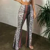 women Baggy Flared Pants Boho Style Floral Hippie Wide Leg Gypsy Palazzo Casual Trousers Printed Bell-bottomed Trousers 29DS#