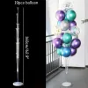 Accessoires 7/11 Tubes Air Balls Stand Stick Baloon Stand Holder Décoration de mariage Ballons métalliques Ballons d'anniversaire pour adultes Fournitures de fête