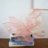 デイオンラインセレブリティバースデーパーティーバレンタインの背景ウォールDIY特大の幻想蝶の装飾撮影小道