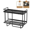 Bathroom Shelves Shees 1Pc Accessories Shelf Above The Toilet Tank Wrought Iron Punch- Mti-Functional Storage Rack Drop Delivery Home Dh1Al