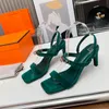 Fashion Summer Women Sandals Designer Comfortable and Minimalist Work High Heel Shoes Holiday Leisure Buckle Women Shoes