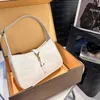 Top Quality Womens Hobo Luxury Handbag Designer Genuíno Couro Bolsas de Ombro Classic Letter Square Underarm Bag Tote Bag