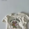 Camisetas 2023 verão novo bebê manga curta t camisas bonito dos desenhos animados impressão infantil urso t camisa meninos meninas algodão casual t camisa do bebê roupas24328