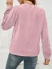 Hoodies للنساء Crewneck كبير الحجم من النوع الثقيل قميص طويل الأكمام طويلة فضفاضة ملائمة تونك تونك قمم عصرية الخريف