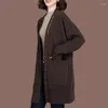 Cardigan tricoté mi-long pour femme, manteau, pull, châle, à la mode, édition coréenne, printemps et automne, 2024